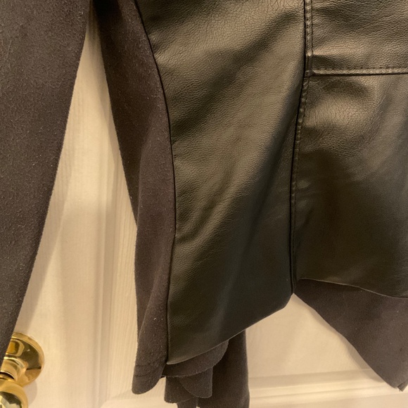 Faux leather Blazer, black - Picture 8 of 10